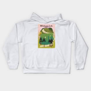 lake windermere travel poster Kids Hoodie